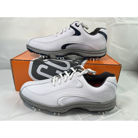 Footjoy‎ Men’s Contour Golf Shoes Sz 8.5 Waterproof Leather Lightweight READ - Picture 4 of 9